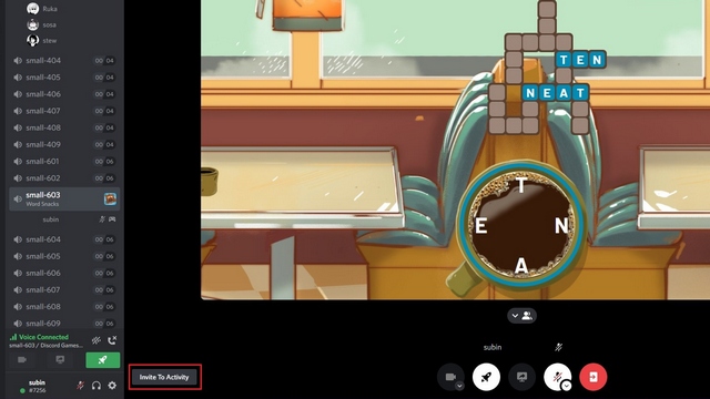 కార్యాచరణకు స్నేహితులను ఆహ్వానించండి